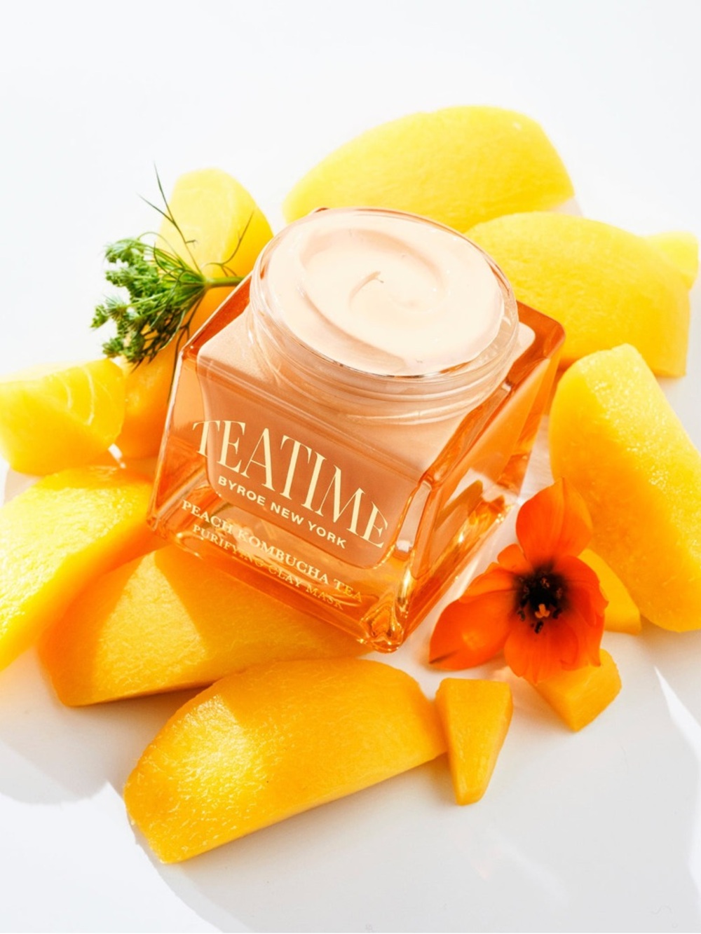 Byroe Peach Kombucha Tea Purifying Clay Mask